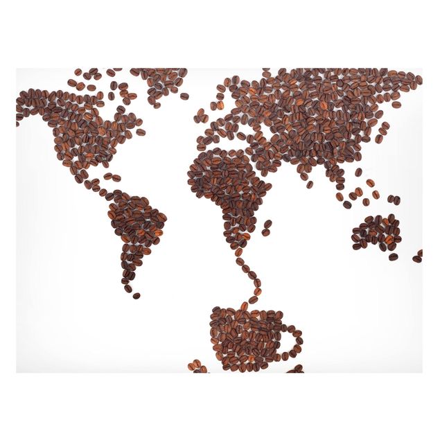 Tableau moderne Le café autour du monde
