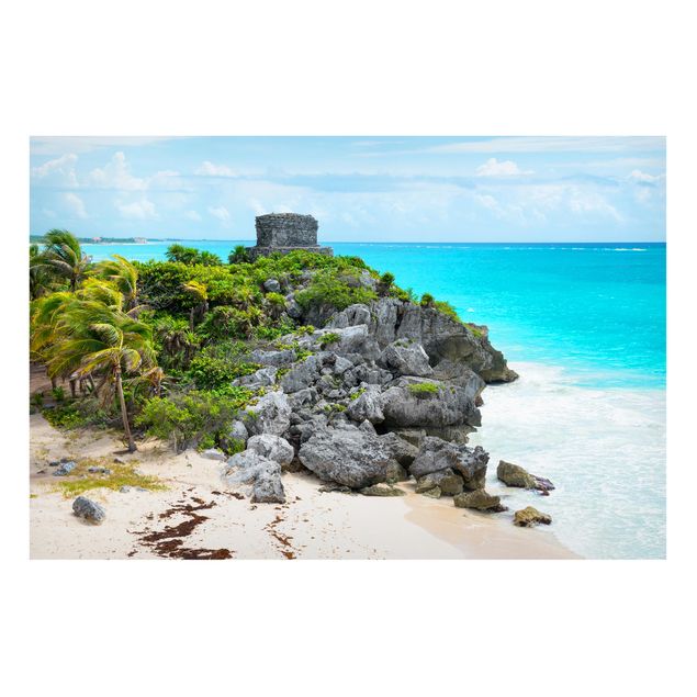 Tableau paysages Ruines de Tulum sur la côte caraïbe