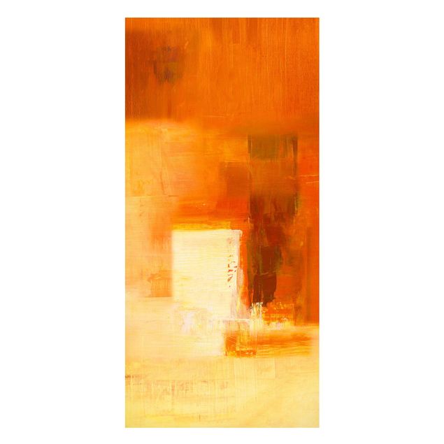 Tableaux modernes Petra Schüßler - Composition en orange et brun 03