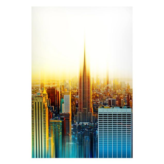 Tableaux New York Abstrait de Manhattan