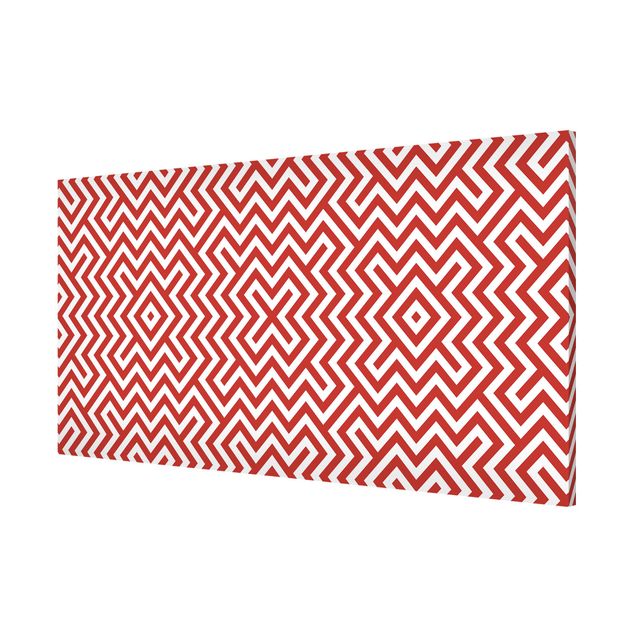 Tableaux dessins Motif de rayures géométriques rouges