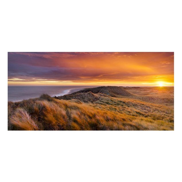Tableaux paysage Lever de soleil sur la plage de Sylt