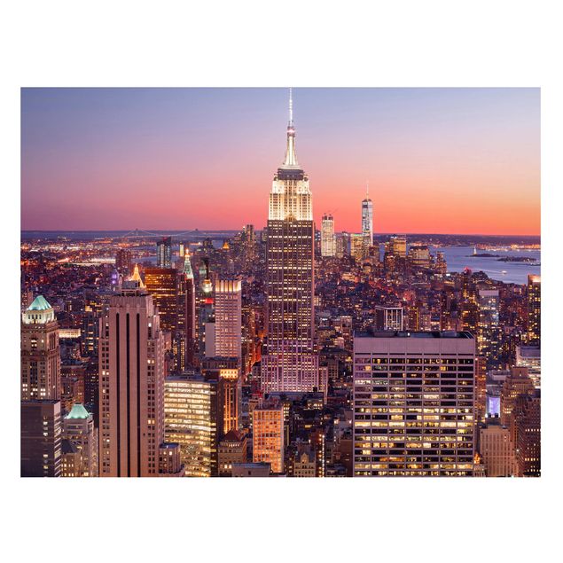 Tableaux New York Coucher de soleil Manhattan New York City