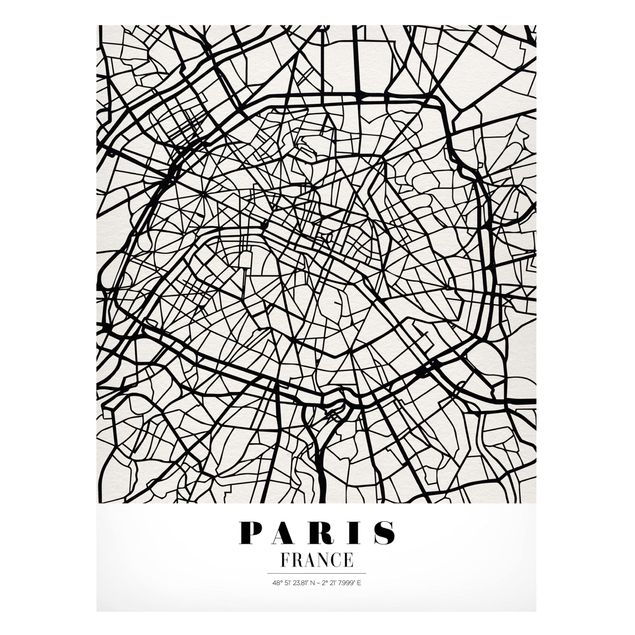 Tableaux Paris Plan de ville de Paris - Classique