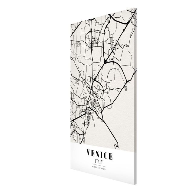 Tableau magnétique carte du monde Plan de ville de Venise - Classique