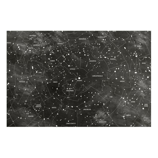 Tableaux moderne Carte des constellations aspect tableau noir