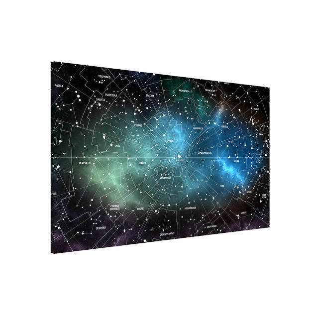 Décoration chambre bébé Carte des Constellations Stellaires Nébuleuse Galactique