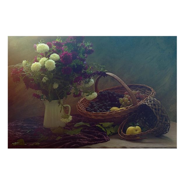 Tableaux magnétiques avec fleurs Nature morte avec vase