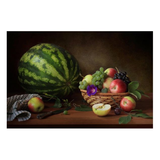 Tableau moderne Nature morte avec un melon