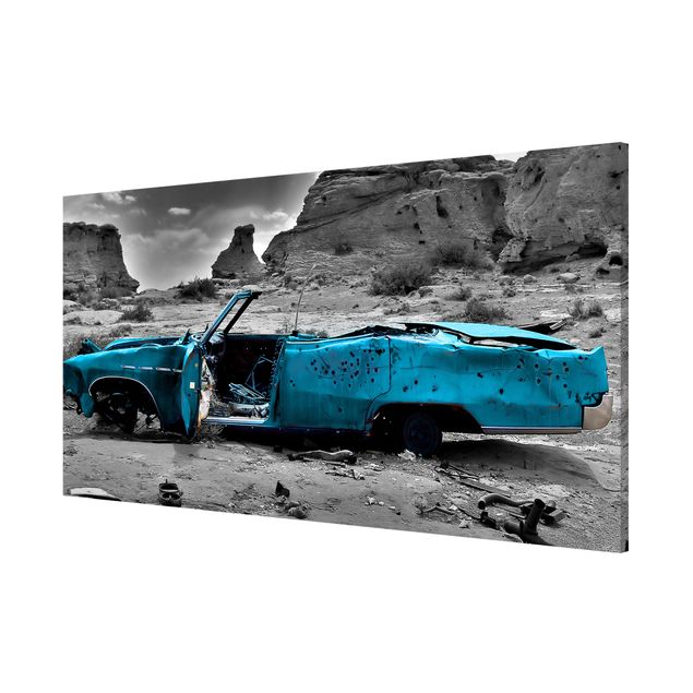 Tableaux moderne Turquoise Cadillac