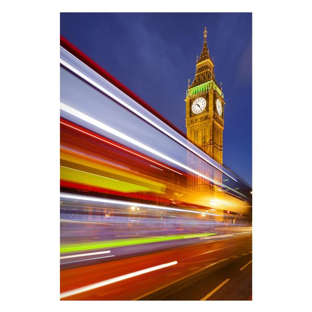 Tableau Londres Circulation à Londres devant le Big Ben la nuit
