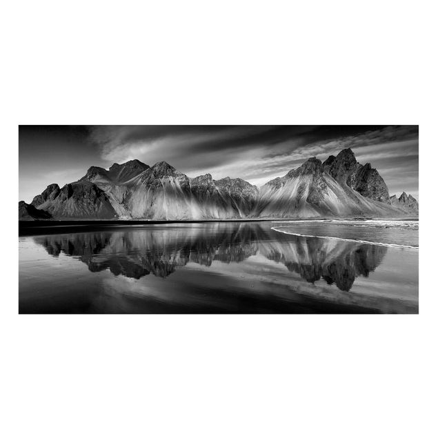 Tableau paysages Vesturhorn en Islande