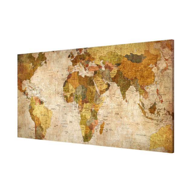Tableaux carte du monde World map