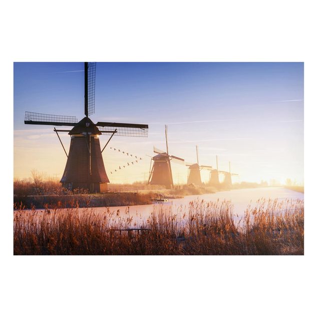 Tableau paysages Moulins à vent de Kinderdijk