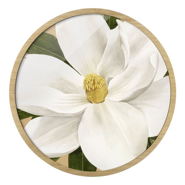 Tableau décoration Magnolia sur or II