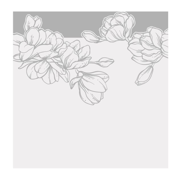 Film pour fenêtres - Magnolia Flower Border