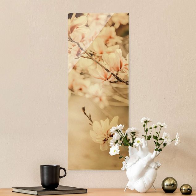 Tableaux paysage Rameau de magnolia style vintage