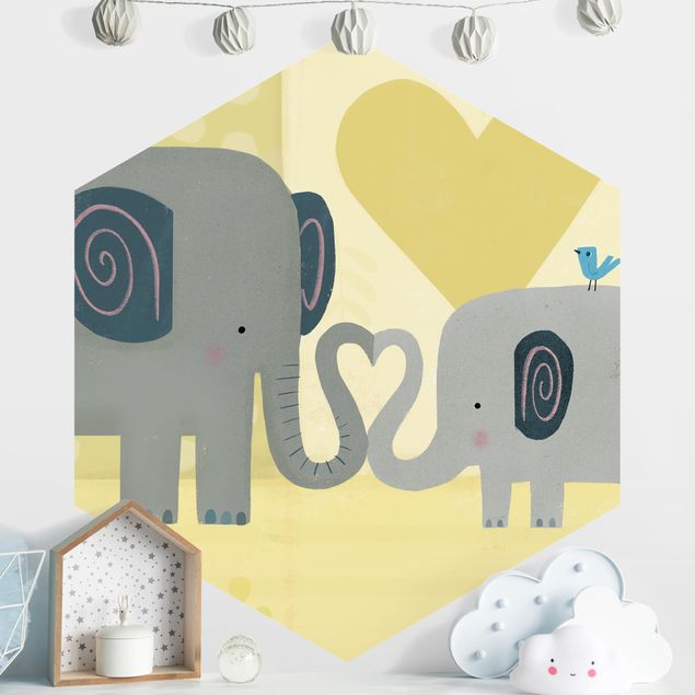 Déco chambre bébé Maman et moi - Éléphants