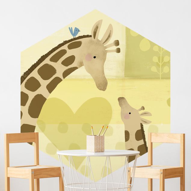 Déco chambre enfant Maman et moi - Girafes