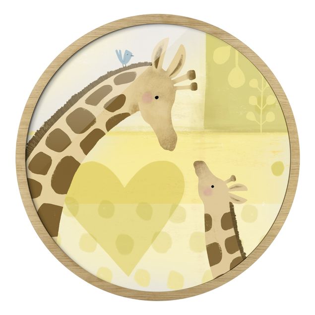 Tableaux moderne Maman et moi - Girafes