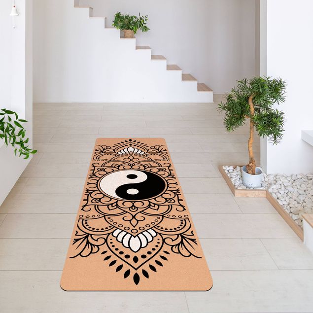 tapis orientaux Mandala Yin et Yang