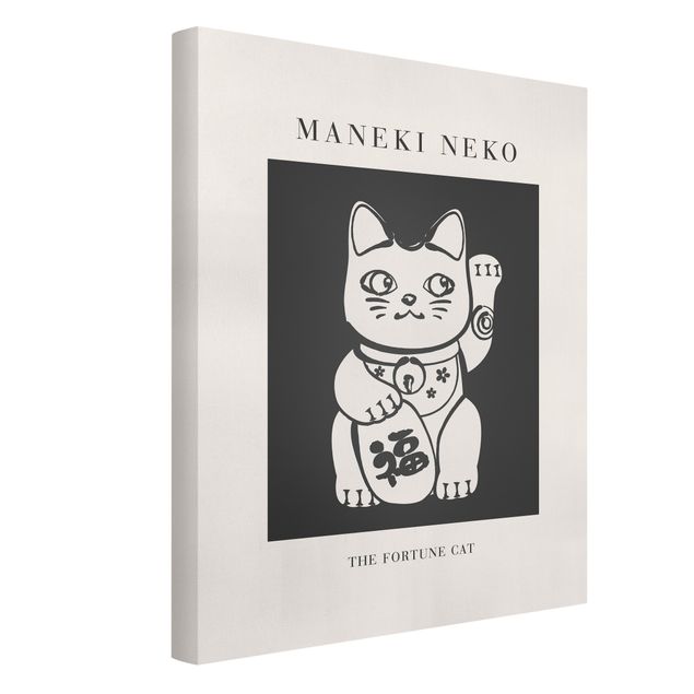 Tableau animaux Maneki Neko - Le chat porte-bonheur