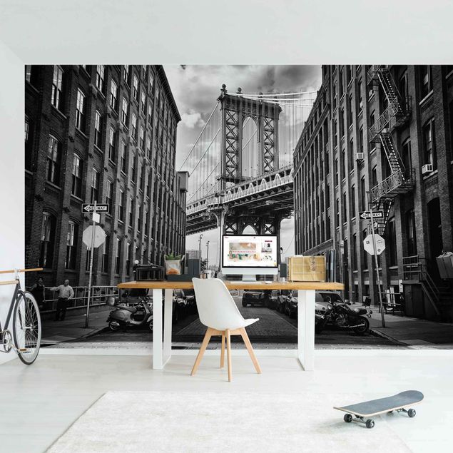 Papier peint - Manhattan Bridge In America