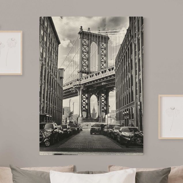 Tableaux New York Pont de Manhattan en Amérique