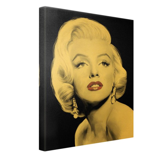 Tableaux muraux Marilyn avec des boucles d'oreilles