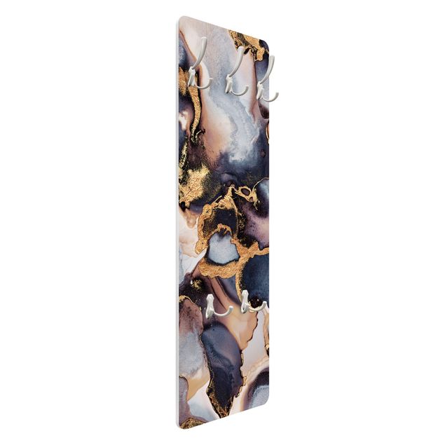 Porte-manteau - Marble Watercolour With Gold