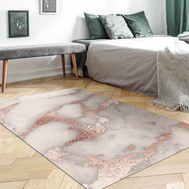 tapis abstrait Marbre et paillettes