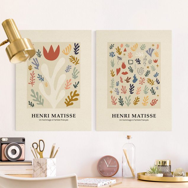 Tableau moderne Hommage à Matisse - Plantes magnifiques