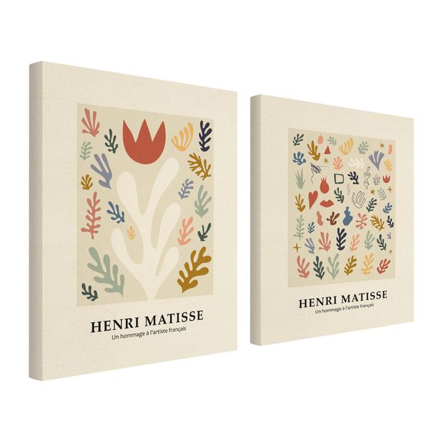 Impressions sur toile Hommage à Matisse - Plantes magnifiques