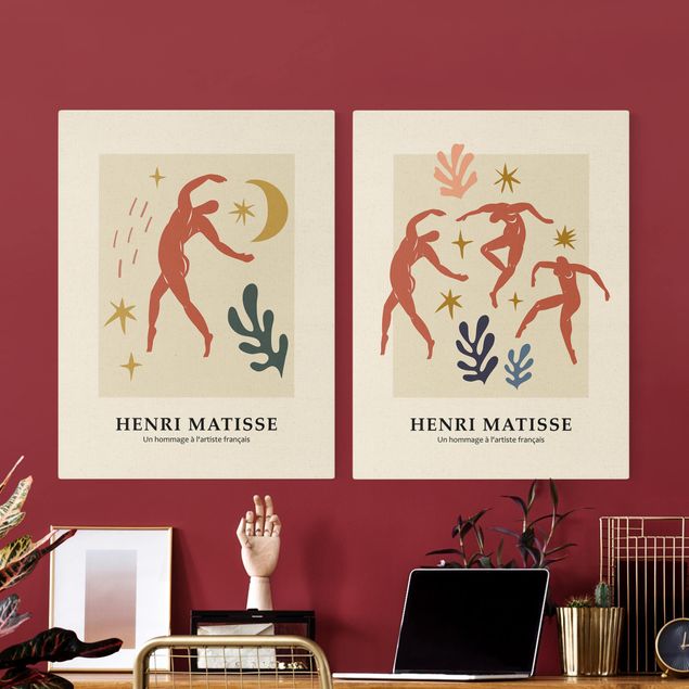Tableau multicolor Hommage à Matisse - Danses