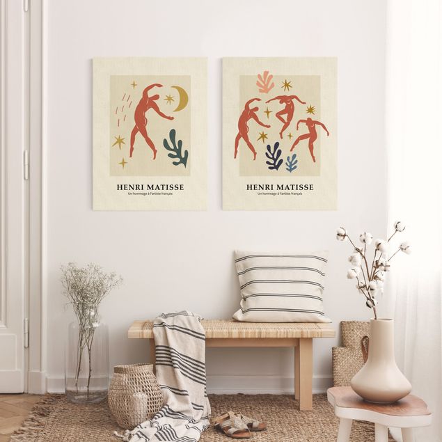 Tableaux abstraits Hommage à Matisse - Danses