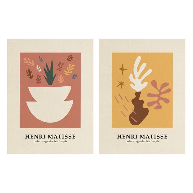 Tableaux Hommage à Matisse - Vases