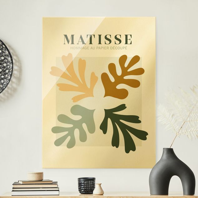 Tableau moderne Interprétation de Matisse - Feuilles
