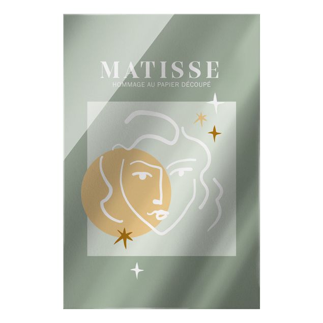 Tableaux Interprétation de Matisse - Visage et étoiles