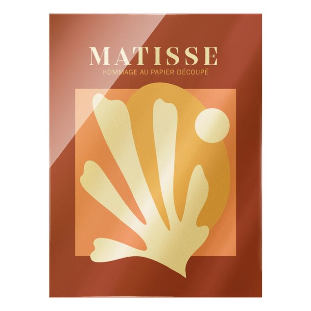 Tableaux Interprétation Matisse - Combinaison Rouge