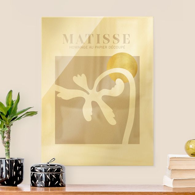 Tableau moderne Interprétation Matisse - Palmier et soleil