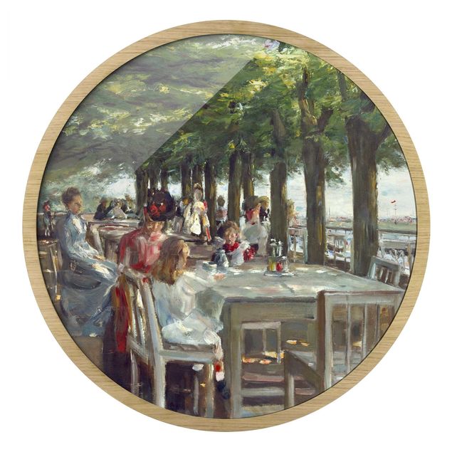 Tableau art abstrait Max Liebermann - La terrasse du restaurant Jacob