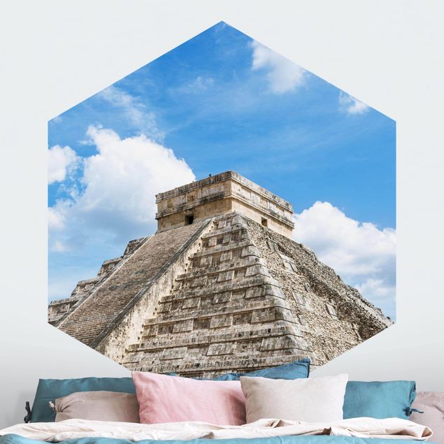 Papier peint moderne Temple Maya