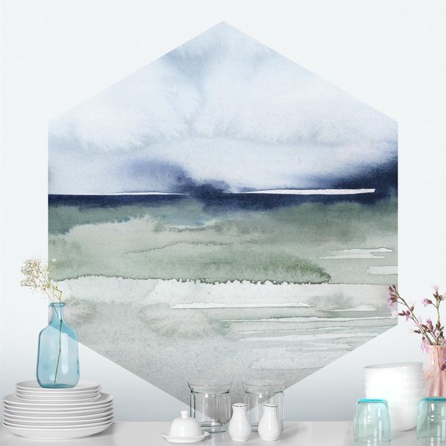 Papier peint panoramique mer Vagues océaniques I