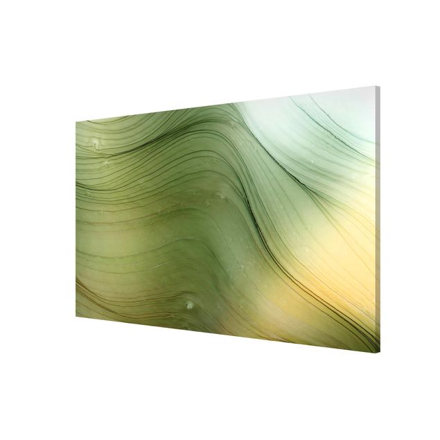 Tableau reproduction Mottled Green With Honey Yellow