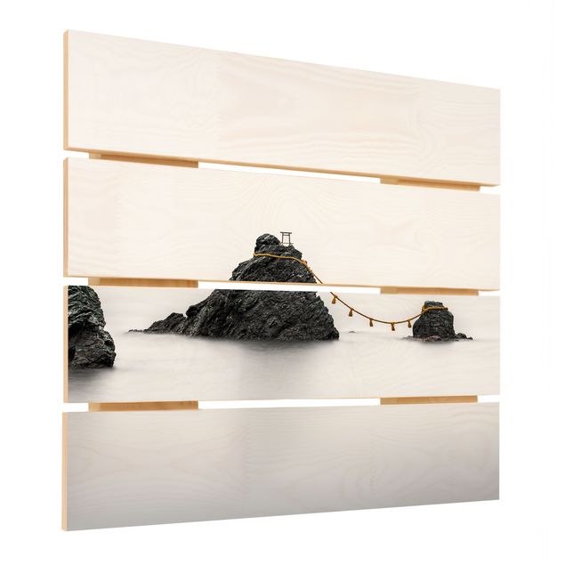Impression sur bois - Meoto Iwa -  The Married Couple Rocks