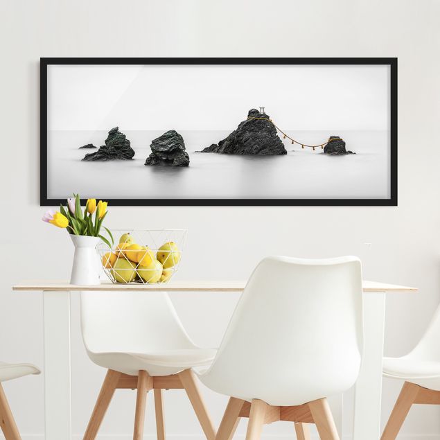 Tableau paysages Meoto Iwa - Les rochers du couple marié