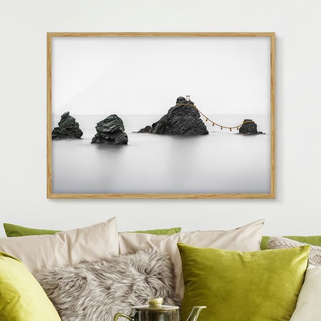 Tableau paysages Meoto Iwa - Les rochers du couple marié