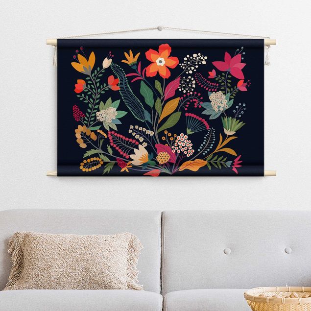 Tapis mur Mexican Flowers
