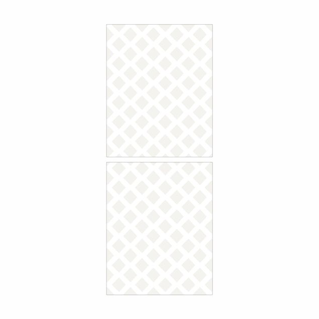 Papier adhésif pour meuble IKEA - Billy bibliothèque - Diamond Grid Light Beige