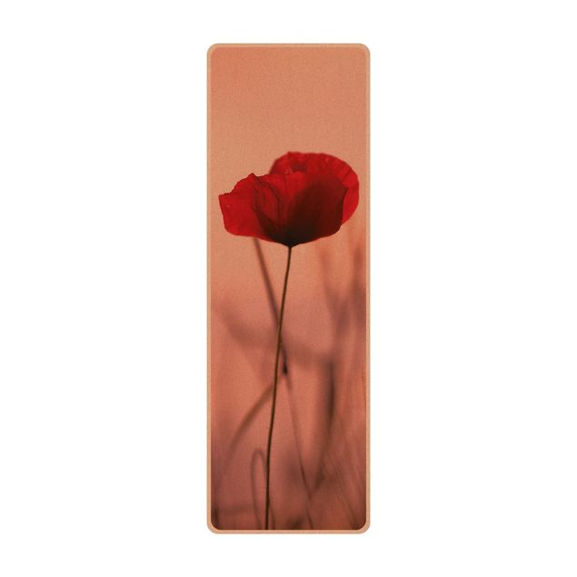 Tapis de yoga - Poppy Flower In Twilight
